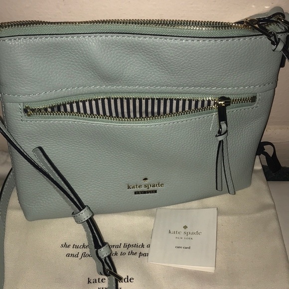 kate spade Bags Kate Spade Leather Crossbody Mint In Color Poshmark